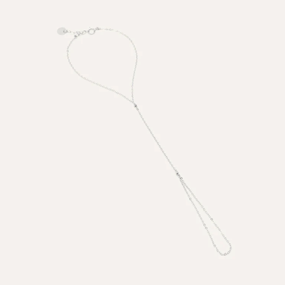 1YA0326-281 [YAY PARIS] Hand Jewel Chain Silver #18cnsi200 (EU)