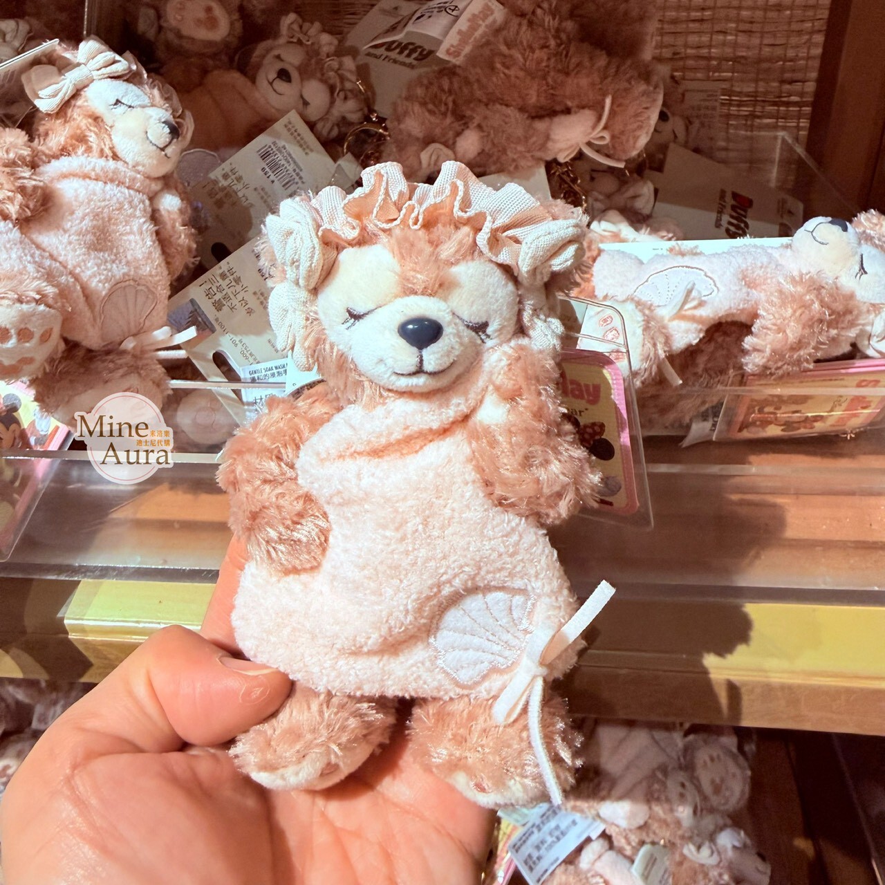 達菲 Duffy 與好友們 軟軟的夢系列 雪莉玫 ShellieMay 絨毛 鑰匙圈 吊飾 -上海迪士尼樂園