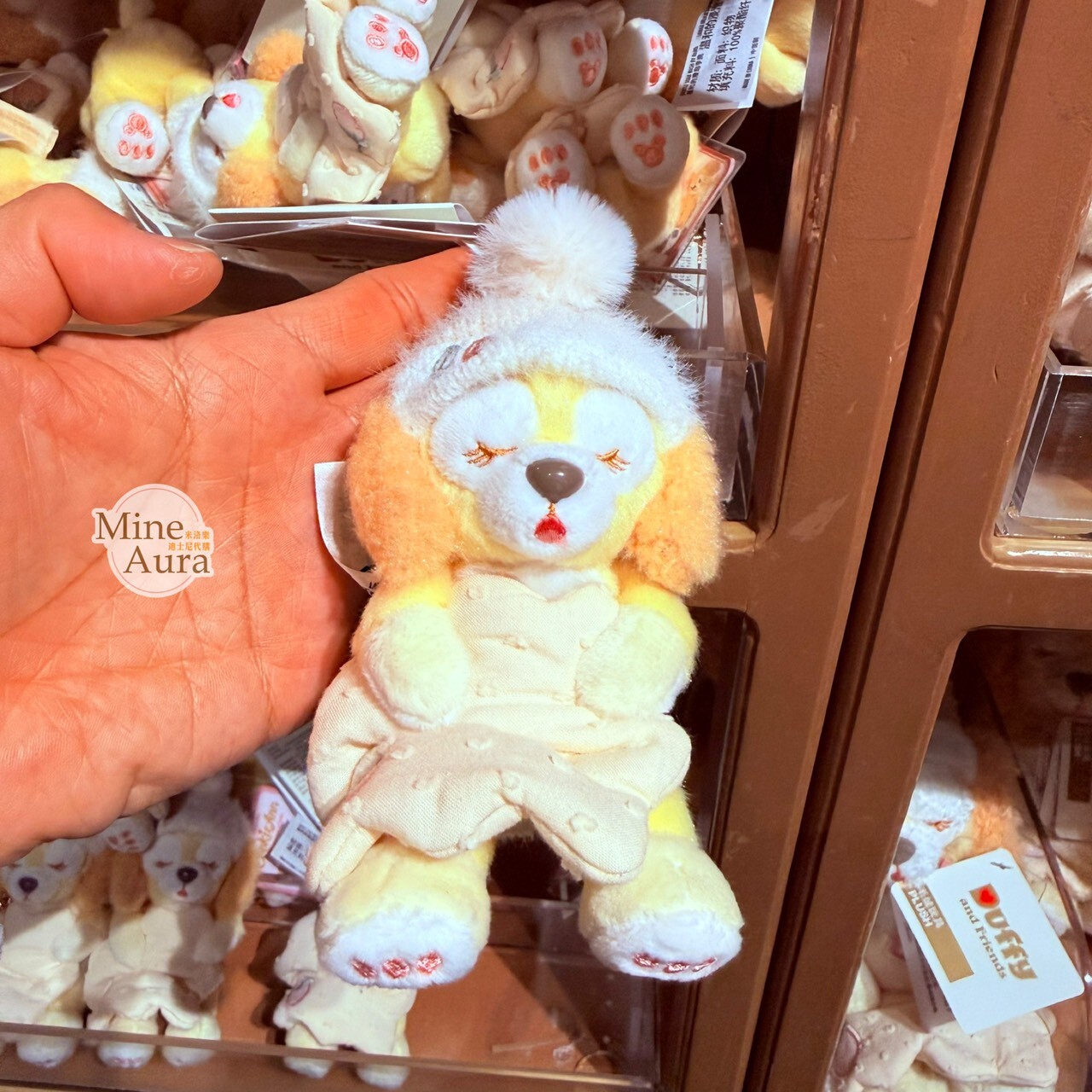 達菲 Duffy 與好友們 軟軟的夢系列 可琦安 餅乾 CookieAnn 絨毛 鑰匙圈 吊飾 -上海迪士尼樂園