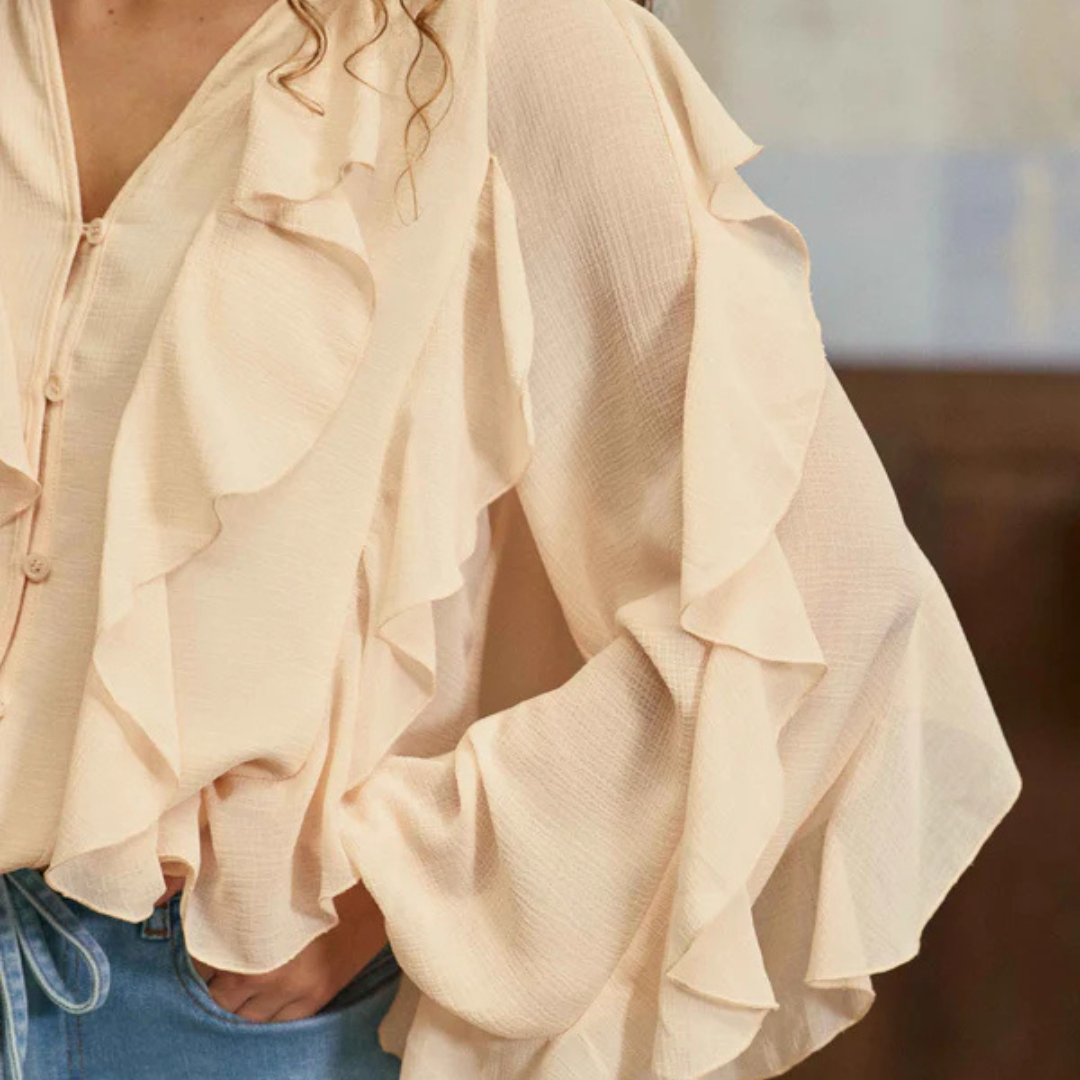 1LP0327-015 [LA PETITE ETOILE] Blouse Bolta Poudre #BOLTA-B102611Z0A/41-POUDRE (EU)