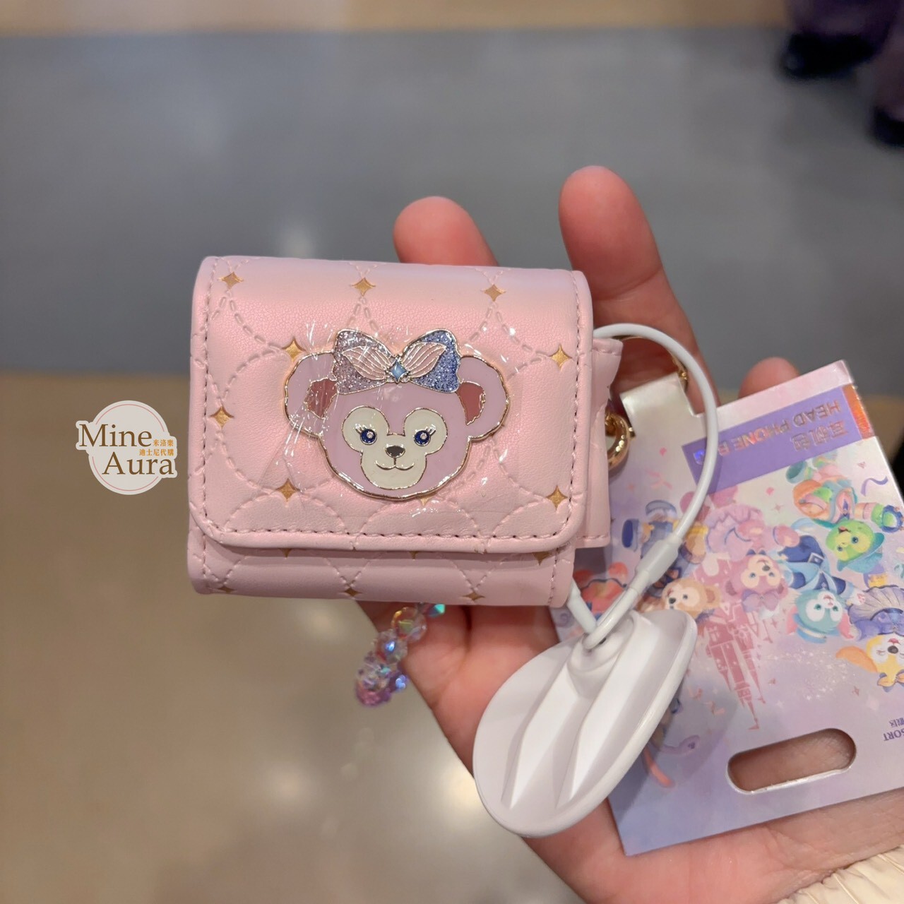 10歲生日慶典 雪莉玫 ShellieMay 造型 耳機包 收納包 吊飾 -上海迪士尼樂園