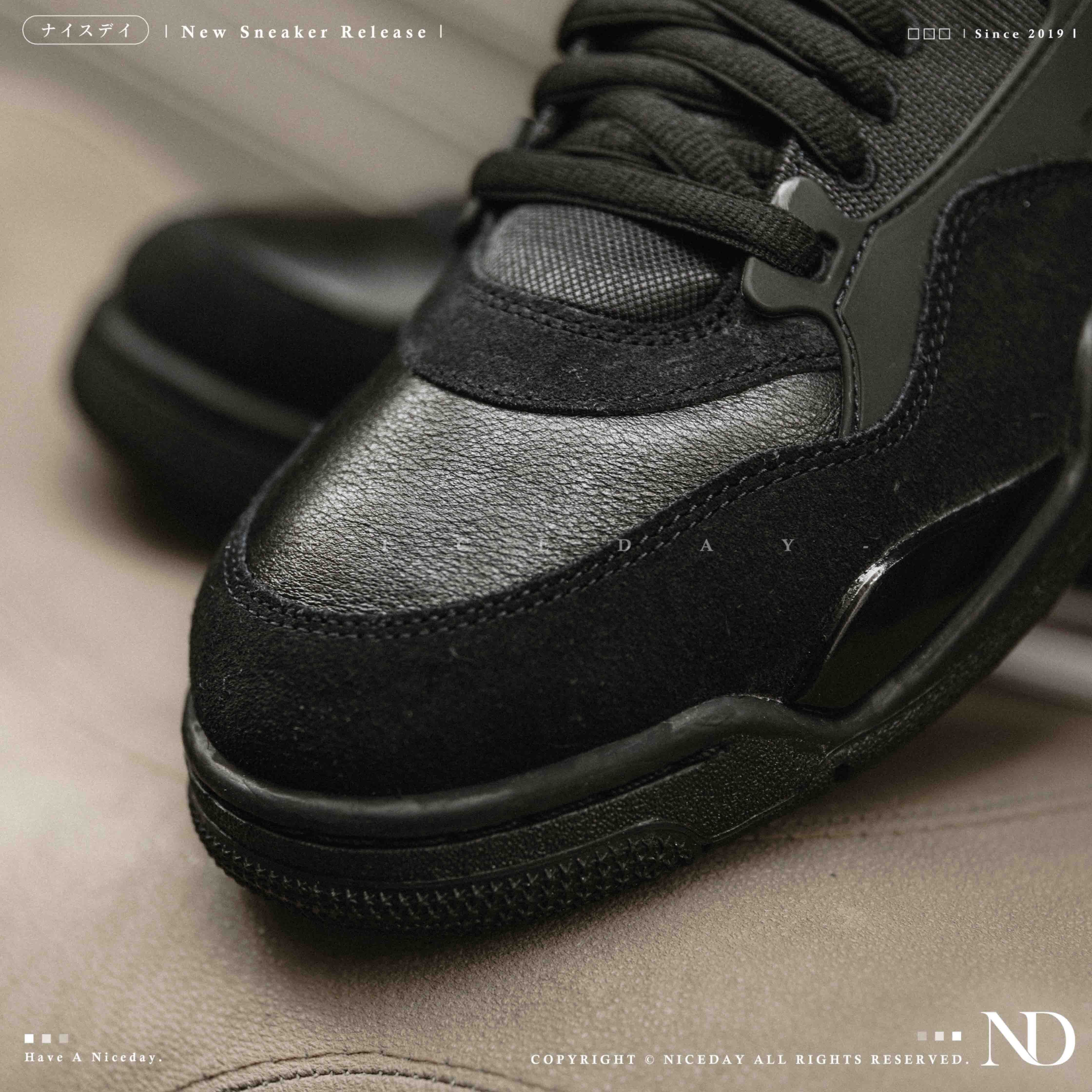 NICEDAY 現貨 AIR JORDAN 4 RM 黑 黑魂 AJ4 籃球鞋 實戰 復古 黑色 FQ7939-009