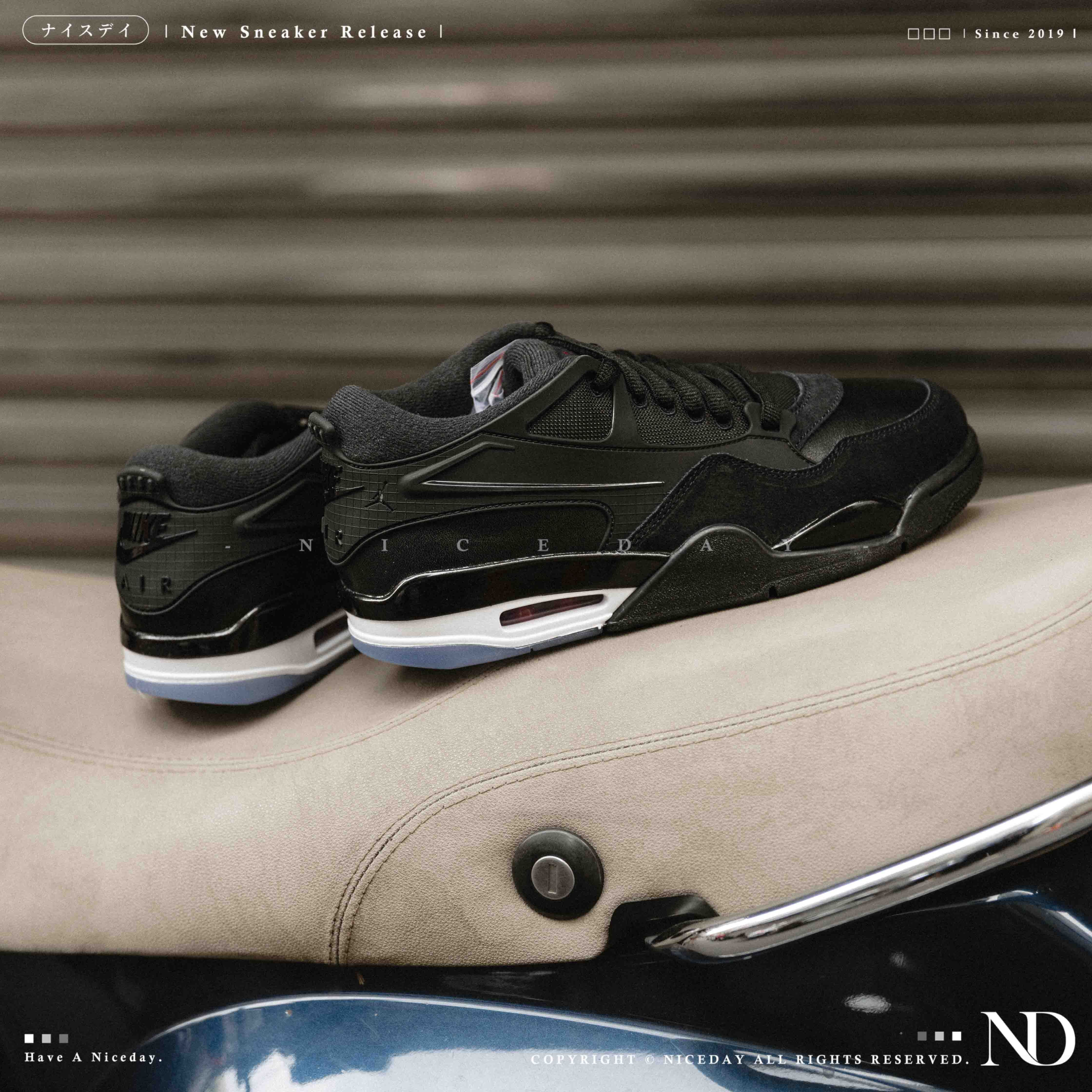 NICEDAY 現貨 AIR JORDAN 4 RM 黑 黑魂 AJ4 籃球鞋 實戰 復古 黑色 FQ7939-009