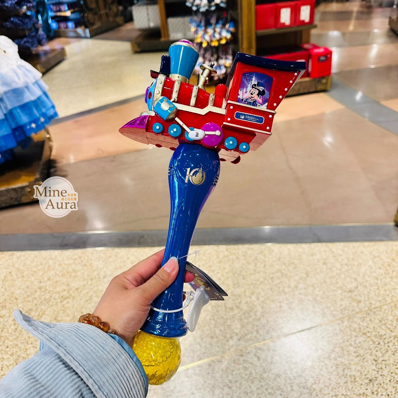 10歲生日慶典 奇妙同慶系列 米奇 Mickey 蒸汽火車頭 造型 泡泡機 -上海迪士尼樂園