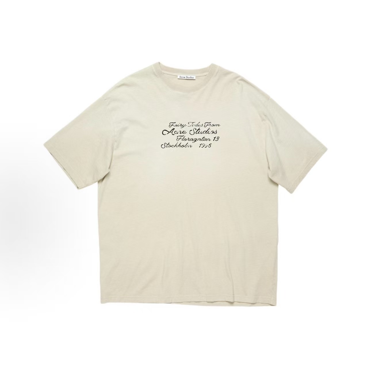 Acne studios 徽標寬鬆版短T