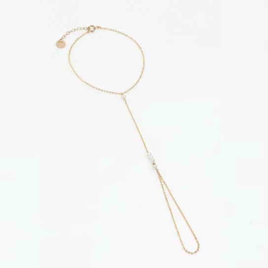 1YA0326-284 [YAY PARIS] Théa Hand Jewel Cultured Pearls Laminated Gold #24SSC-130path101 (EU)