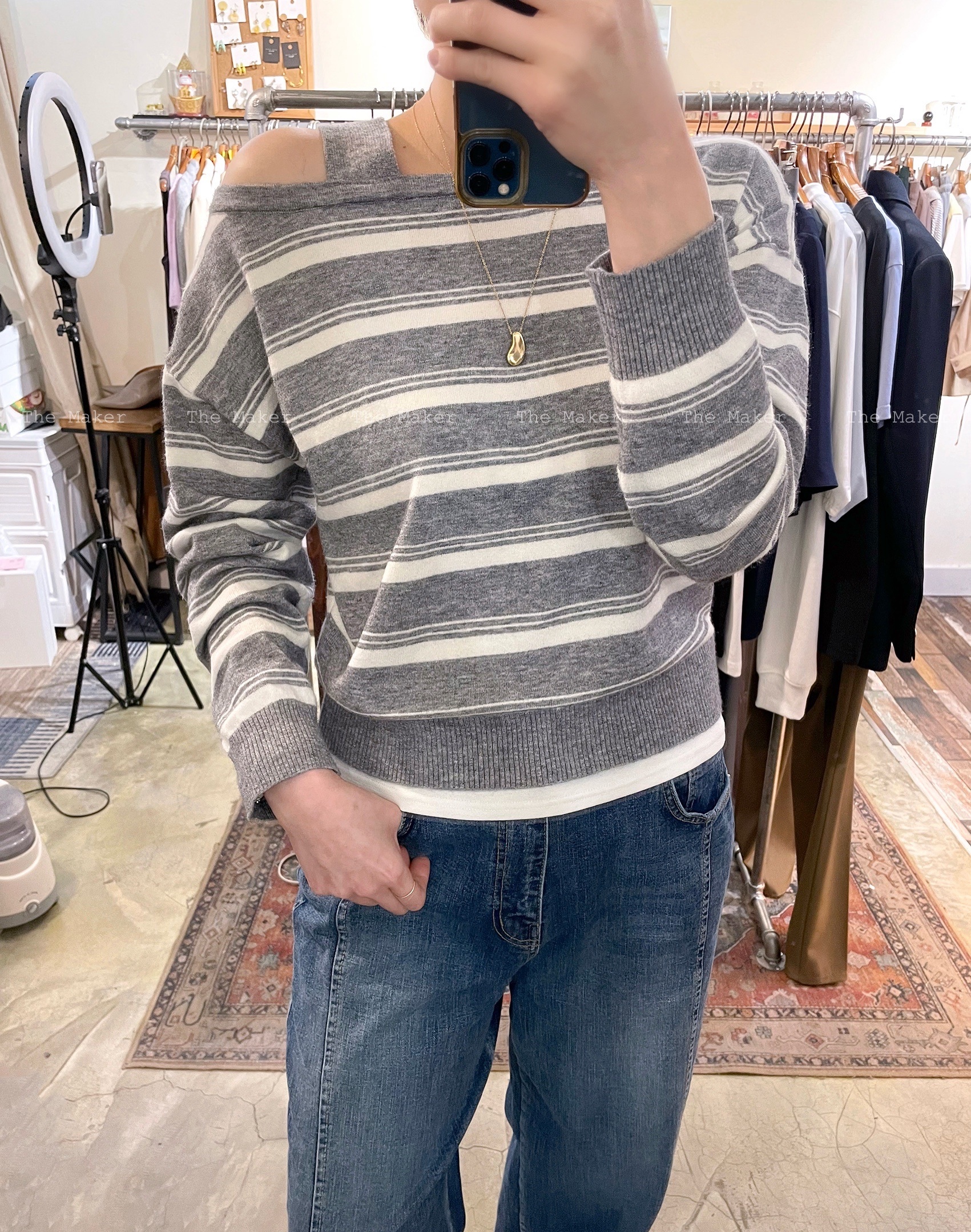 🪴 小性感露膊薄針織 🪴