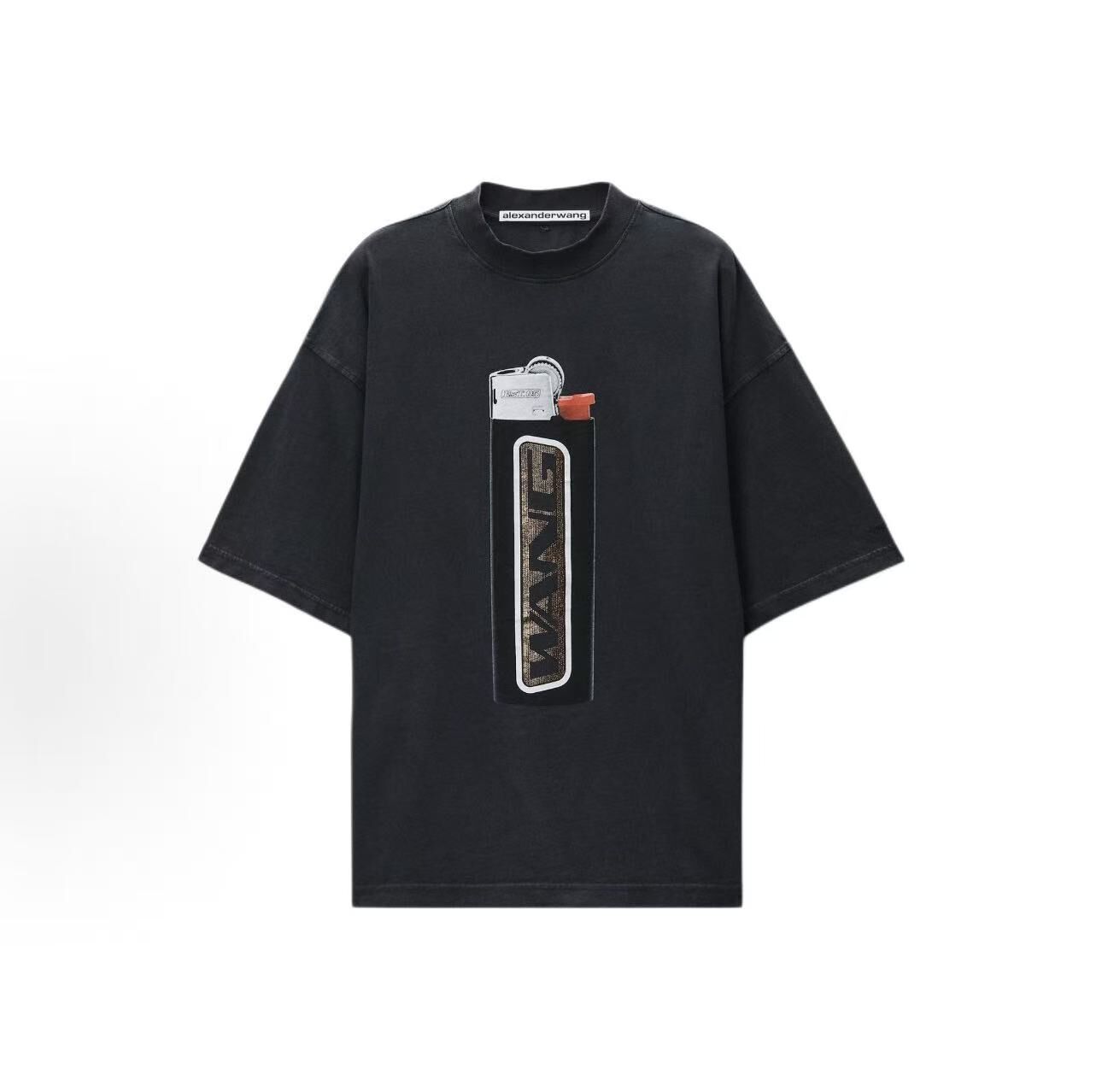 ALEXANDER WANG 打火機標誌印花寬鬆版短T