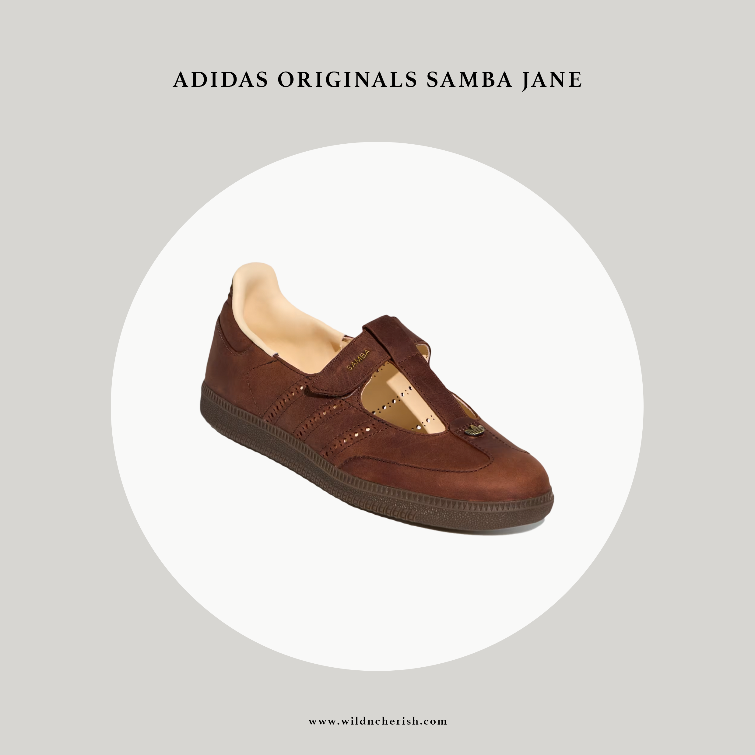 預訂 | Adidas Originals Samba Jane Leather 深啡色