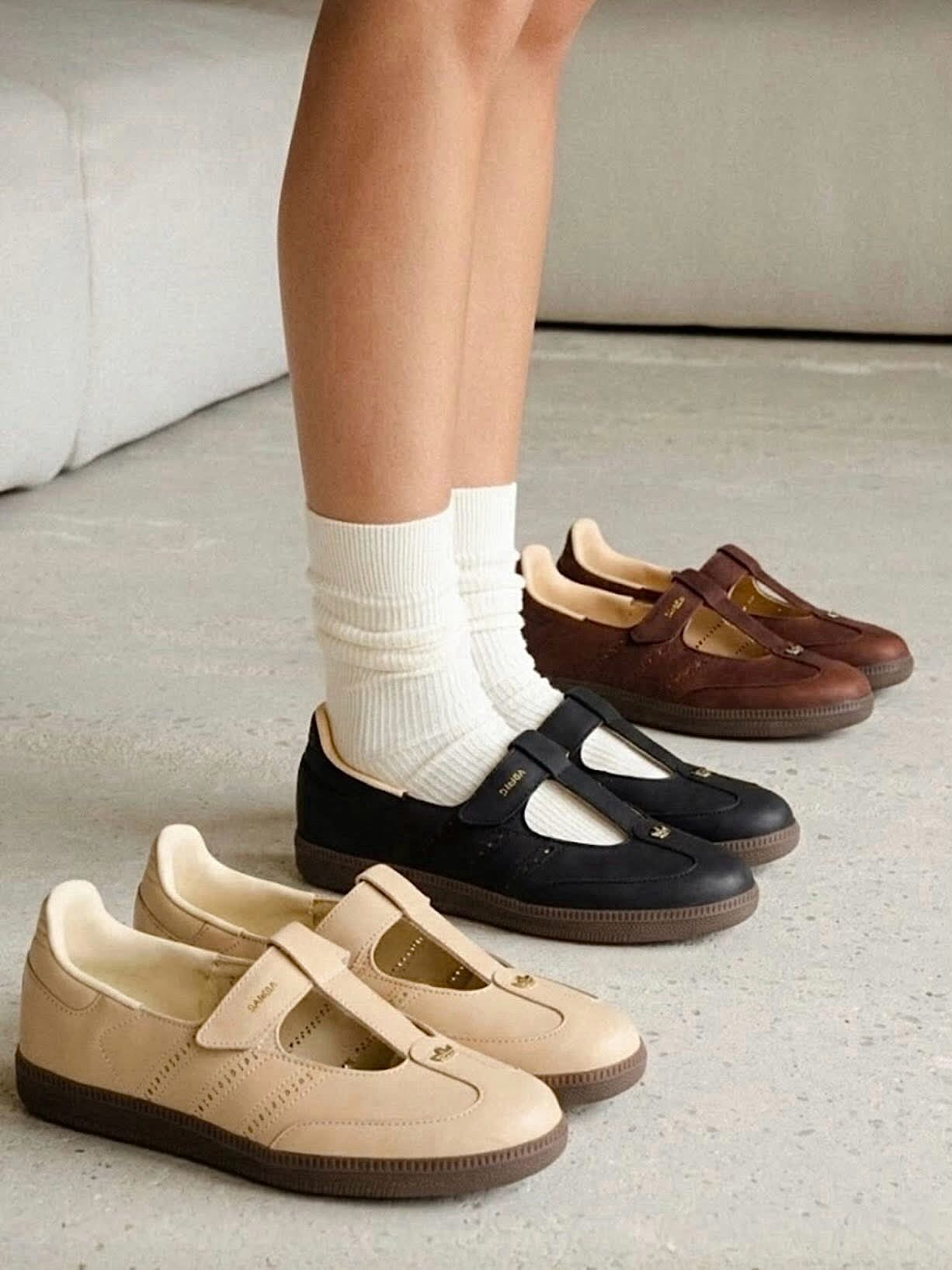 美得過份！ADIDAS SAMBA JANE T字鞋帶款 (3 Colours)