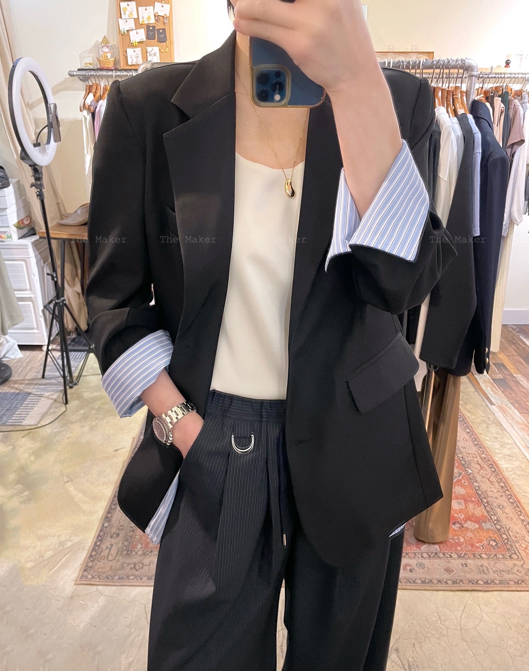 🥂 型格假兩件西裝褸 🥂