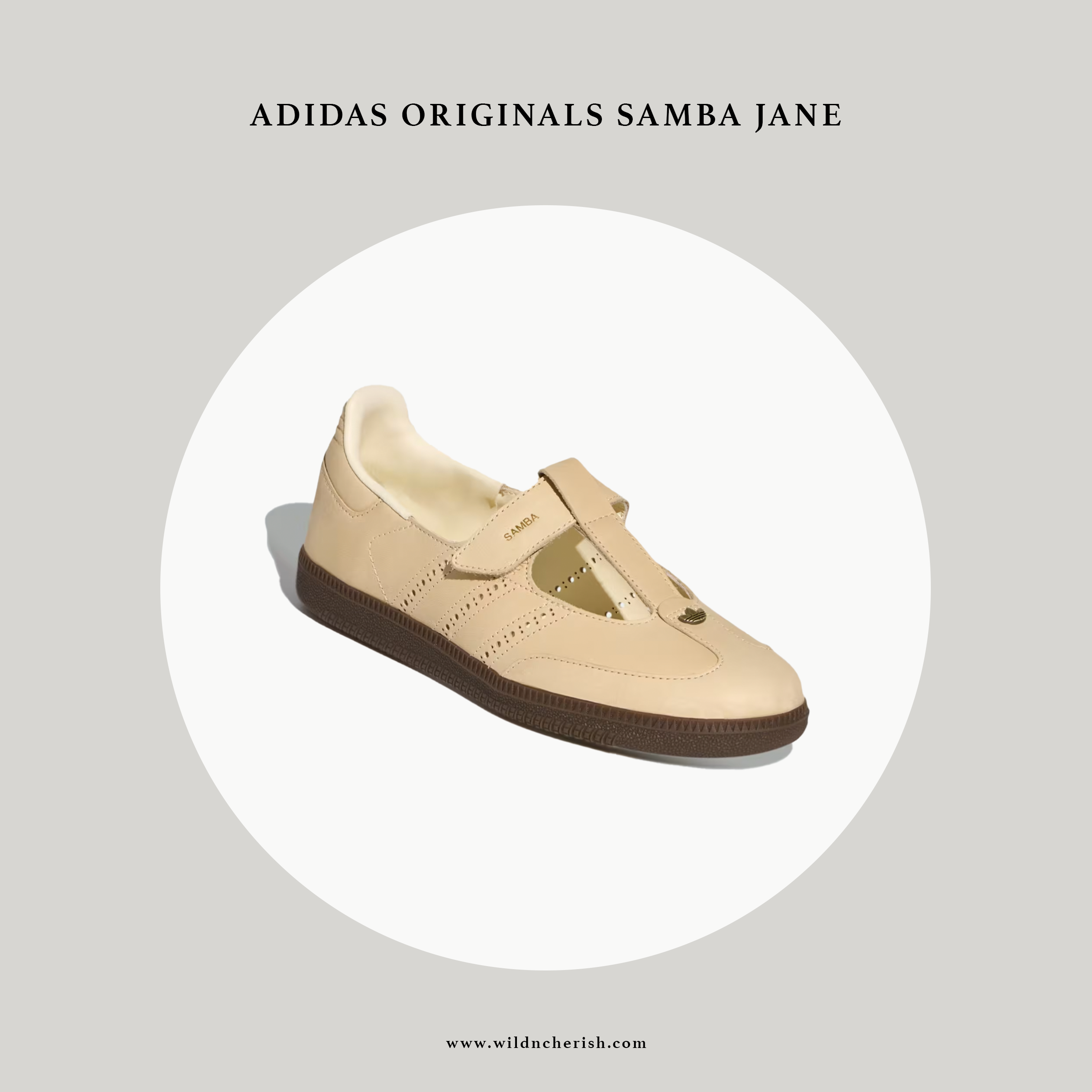 預訂 | Adidas Originals Samba Jane Leather 奶油色