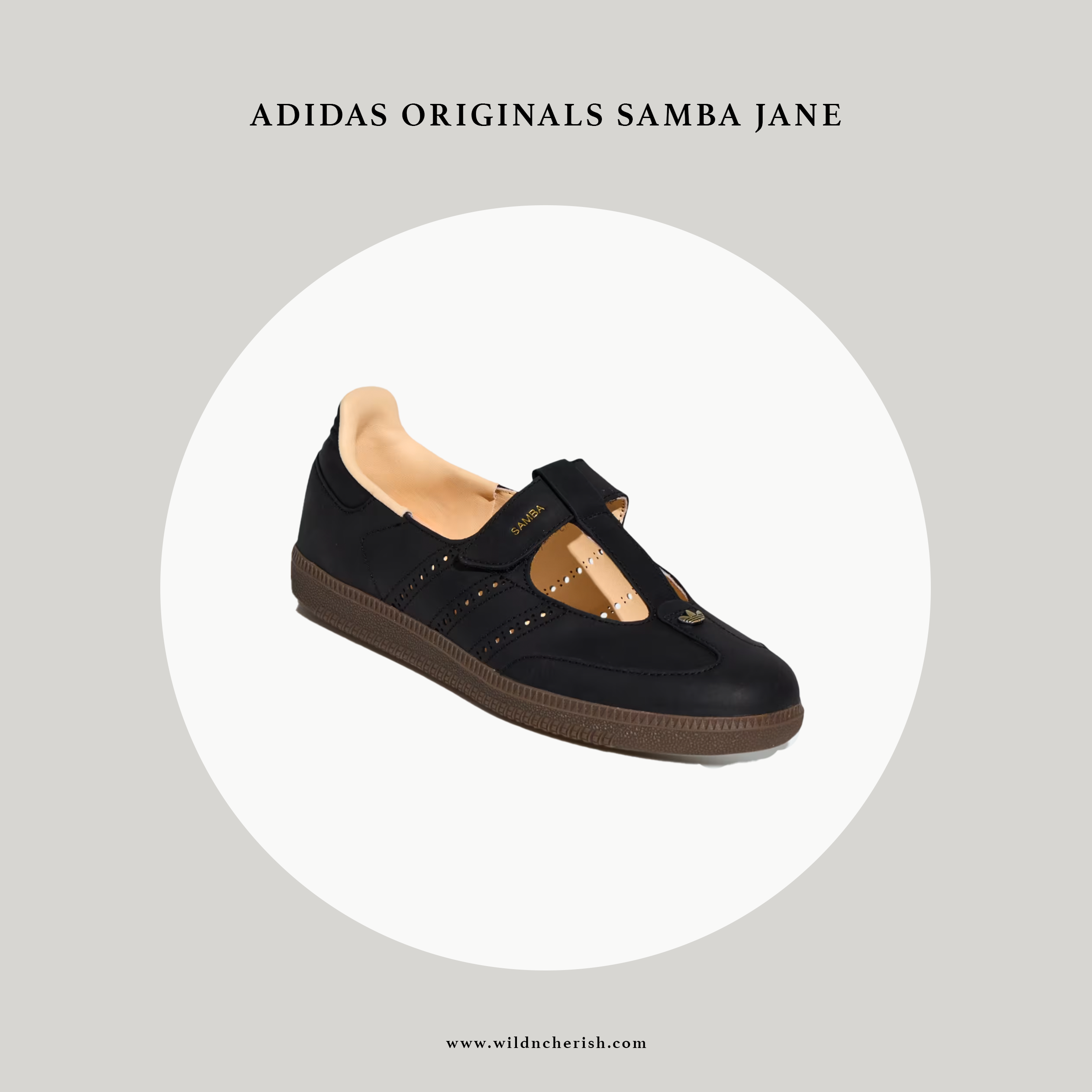 預訂 | Adidas Originals Samba Jane Leather 黑色