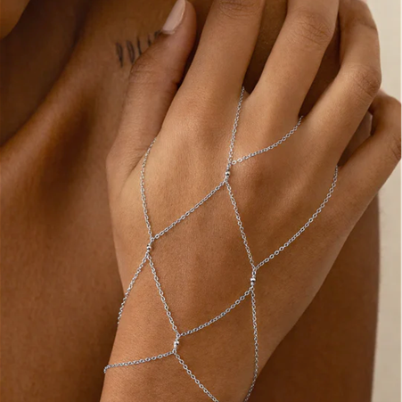 1YA0326-286 [YAY PARIS] Mitaine Hand Jewelry Silver #130mrcn200 (EU)