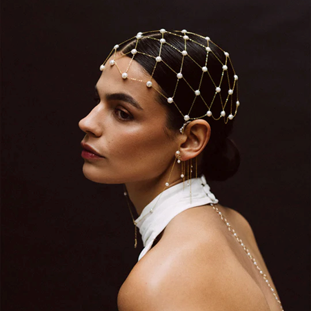 1YA0326-287 [YAY PARIS] Toison Dorée Head Jewelry Cultured Pearls Laminated Gold #23AHC-401inbo101 (EU)