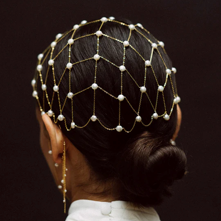 1YA0326-287 [YAY PARIS] Toison Dorée Head Jewelry Cultured Pearls Laminated Gold #23AHC-401inbo101 (EU)