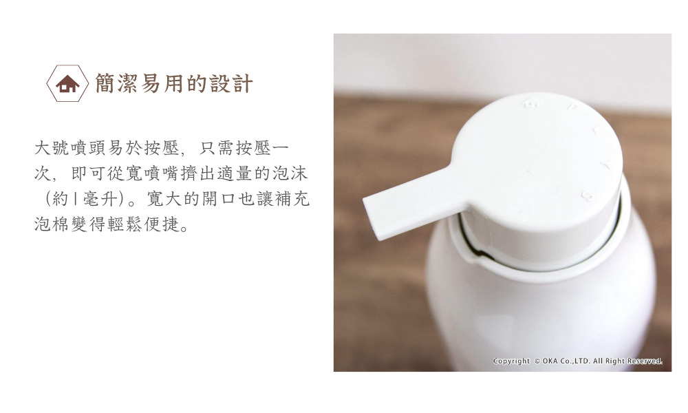 《PLYS》透明按壓式泡沫分裝瓶250ml