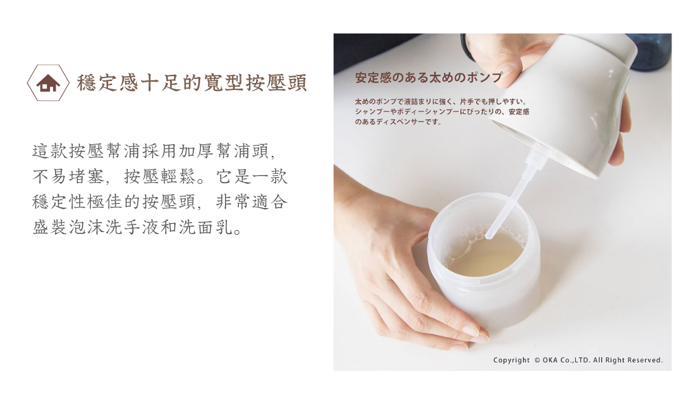 《PLYS》透明按壓式泡沫分裝瓶250ml