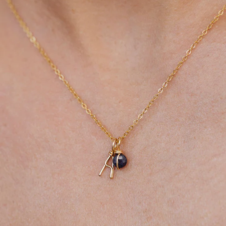 1YA0326-291 [YAY PARIS] Mini Stella Pendant Sapphire Laminated Gold #24SSC-901pdennn123 (EU)