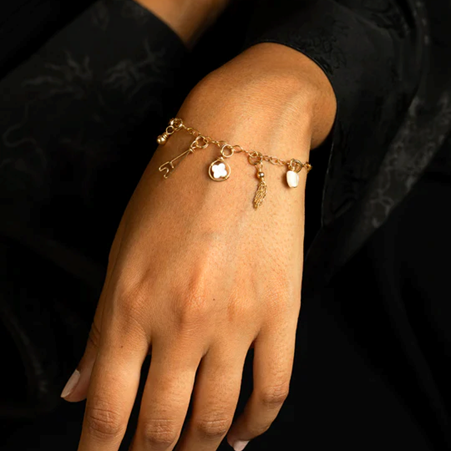 1YA0326-293 [YAY PARIS] Gold Pompom Charm Pendant #24AHC-901pdpomn100 (EU)