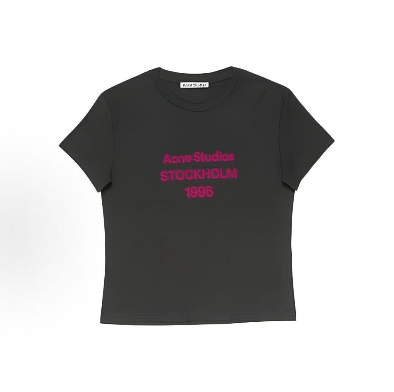 Acne studios 1996LOGO刺繡女版短T (2色)