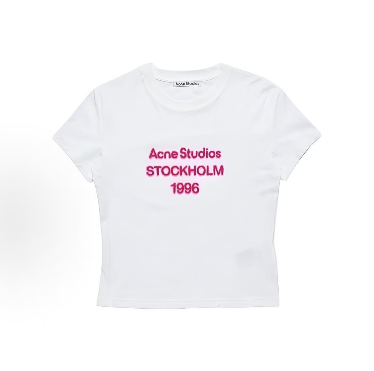 Acne studios 1996LOGO刺繡女版短T (2色)