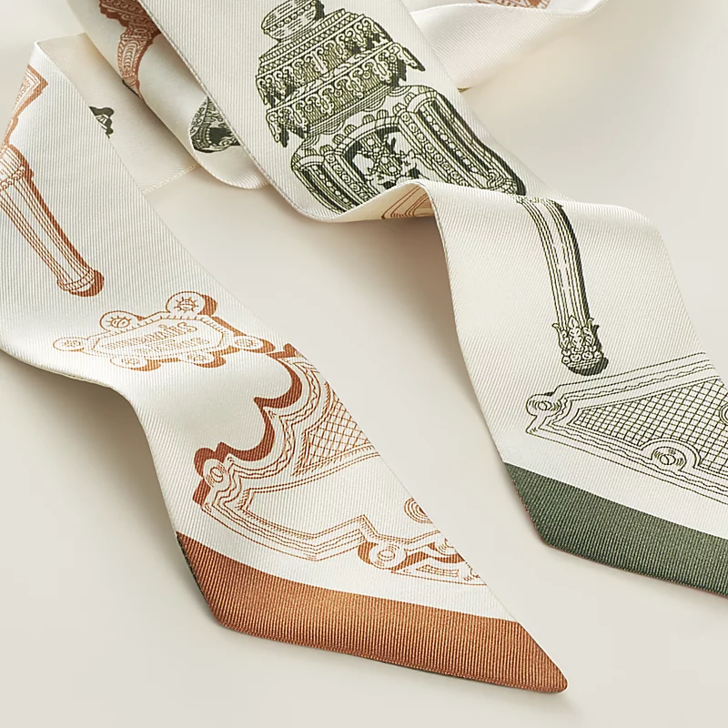 HERMES Merveilleuses Lanternes Twilly crème / caramel / kaki