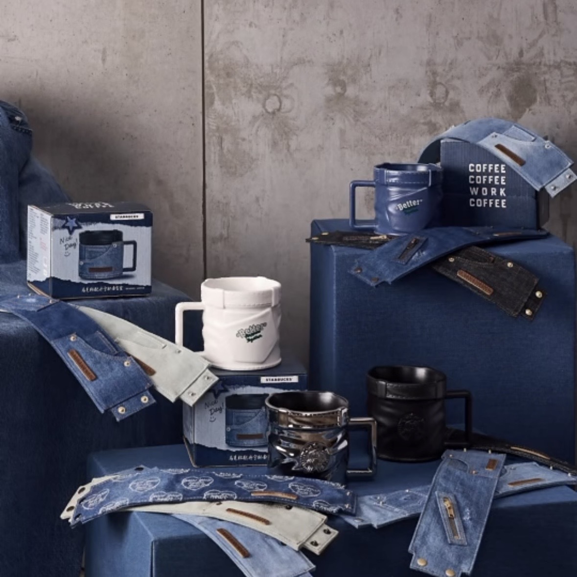 『代購商品』STARBUCKS 星巴克 丹寧星咖 限量 隨行杯 保溫杯 吸管杯