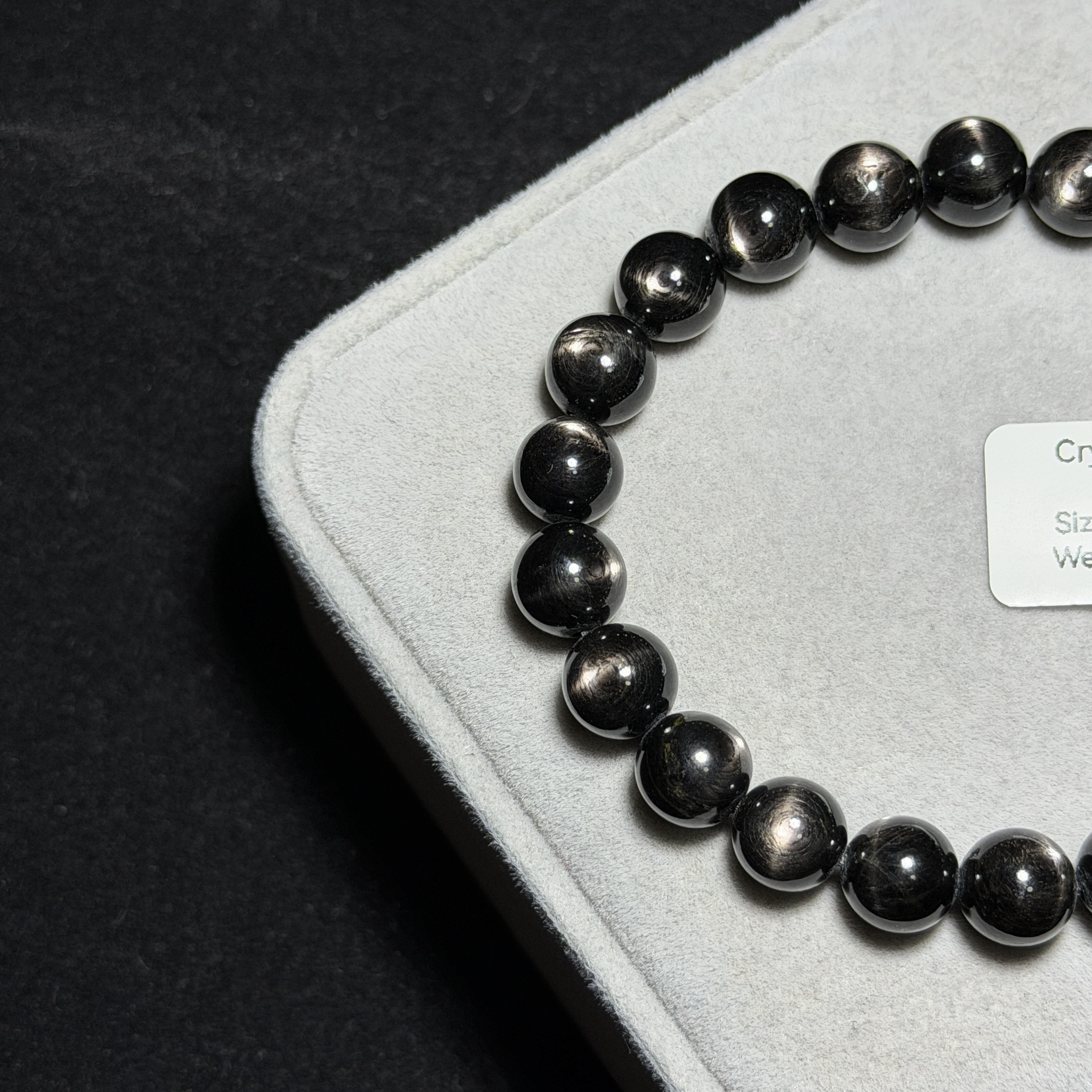 高質金運石(黑銀線) 8.7+mm ZB2248