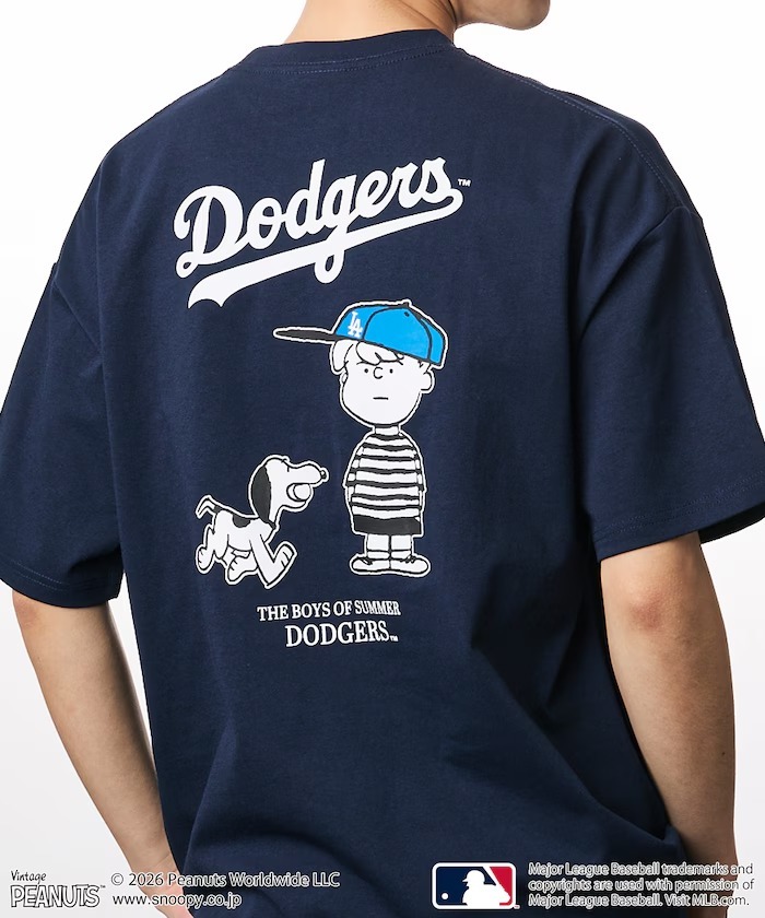 日本 Freak's Store x MLB x PEANUTS 別注 Back Print T-Shirt