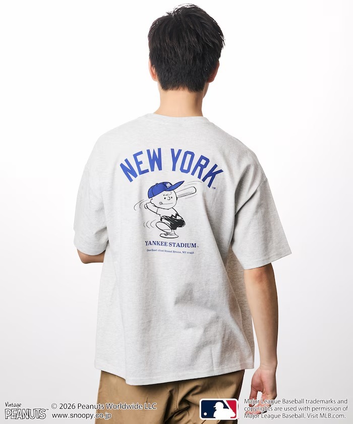 日本 Freak's Store x MLB x PEANUTS 別注 Back Print T-Shirt