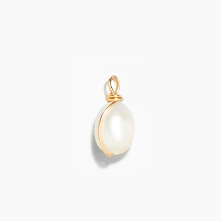 1YA0326-297 [YAY PARIS] Charm Pendant Intertwined Cultured Pearl #24AHC-901pdengd101 (EU)