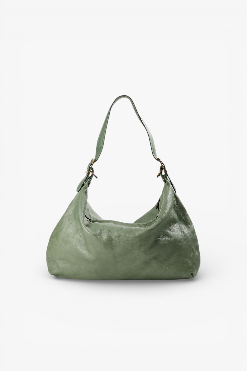 Ana 極簡方型側背包 淺綠