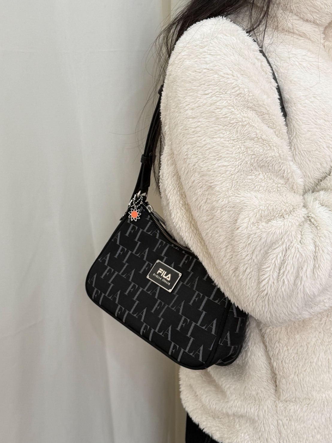 FILA 滿版 印花 餃子 鏈條包