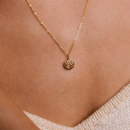 1YA0326-298 [YAY PARIS] Small Rose Gold Pendant #901pdrs100 (EU)