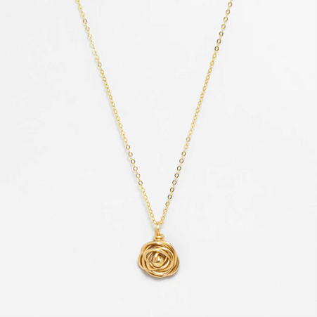 1YA0326-299 [YAY PARIS] Medium Rose Gold Pendant #24AHC-901pdrsmy100 (EU)