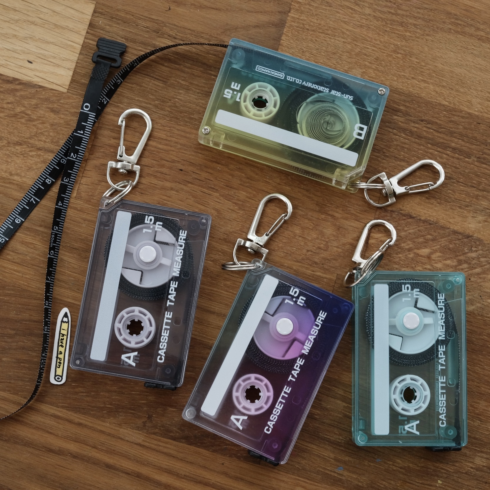 錄音帶 造型捲尺 量尺 ｜SUN-STAR 日本