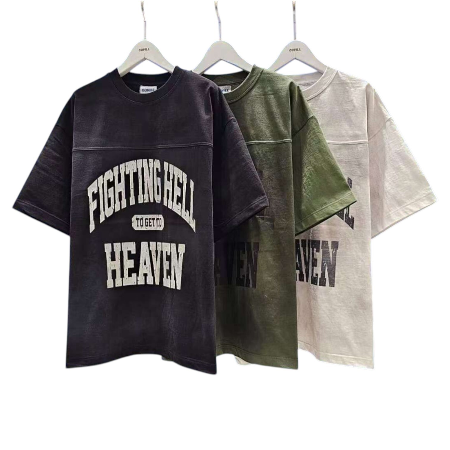 《K》612暈染美式剪裁短T