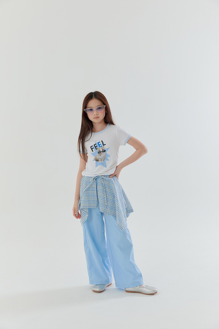 正韓夏Lilas 兩色疊穿綁帶屁簾