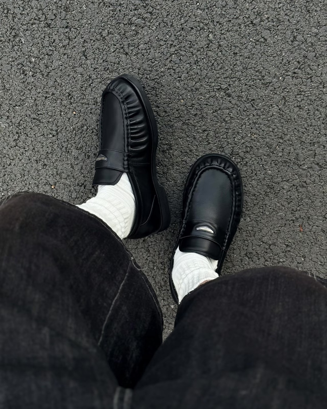 TERRAINCOGNITA Wrinkles Cow leather Loafers