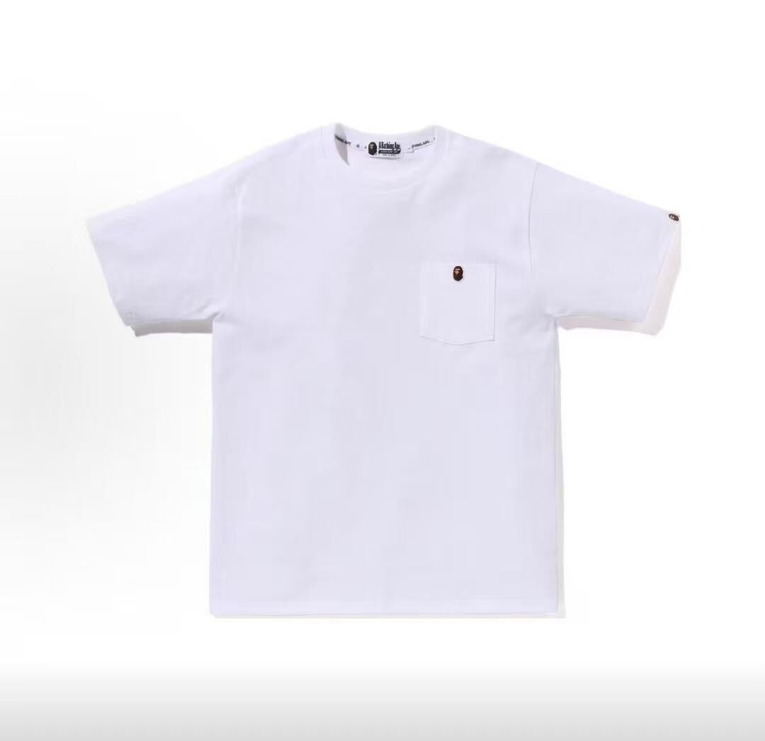 BAPE 胸前口袋刺繡短T (4色)