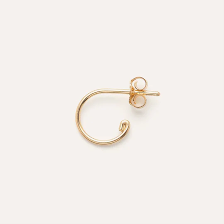 1YA0326-302 [YAY PARIS] Mini Hoop Earrings Box Laminated Gold #23AHC-AH23_C5_100 (EU)