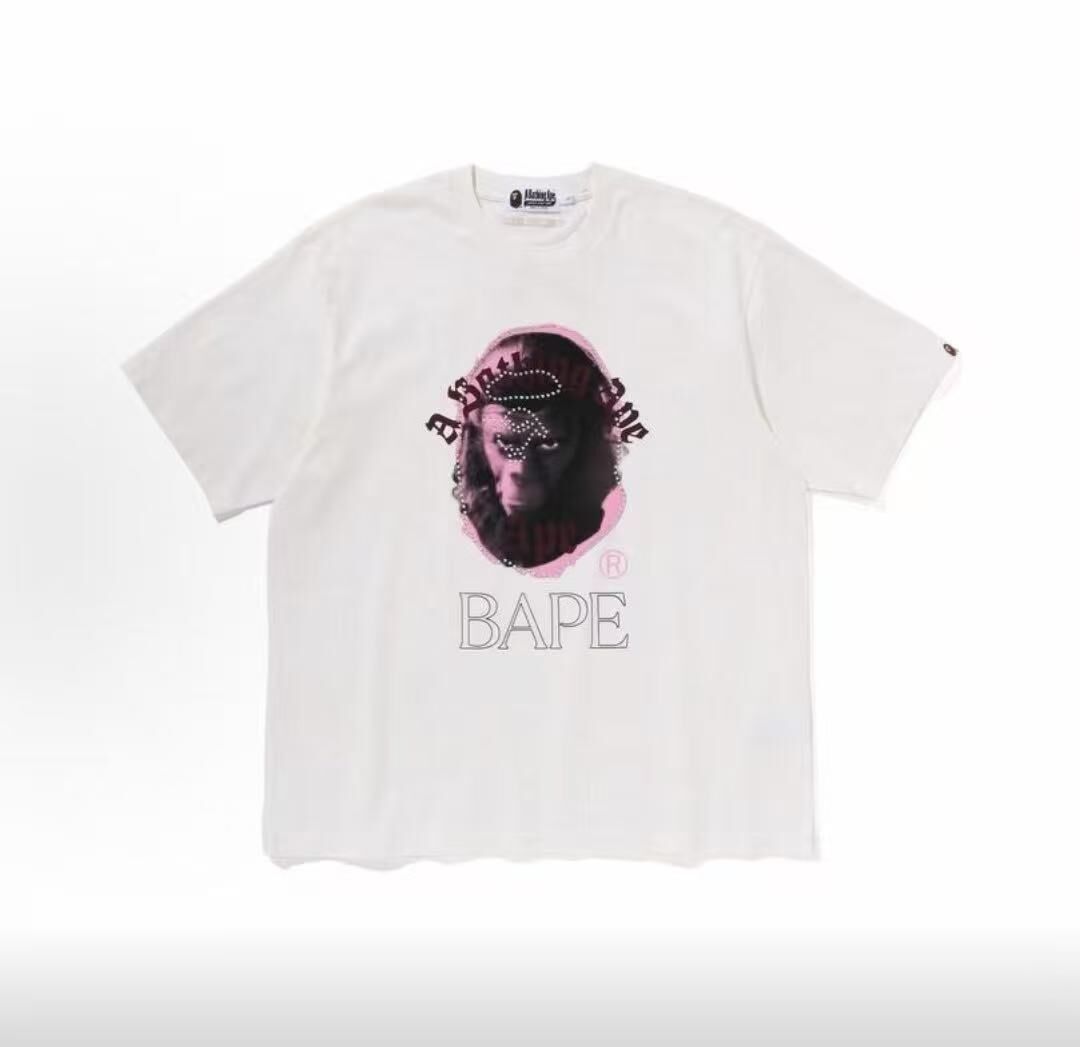 BAPE 猿人特染釘飾短T (3色)