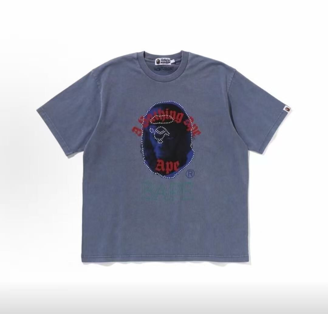 BAPE 猿人特染釘飾短T (3色)