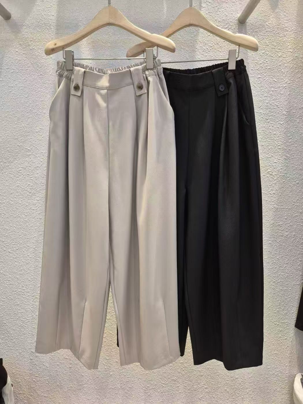 1L6029 腰扣橡筋休閒褲