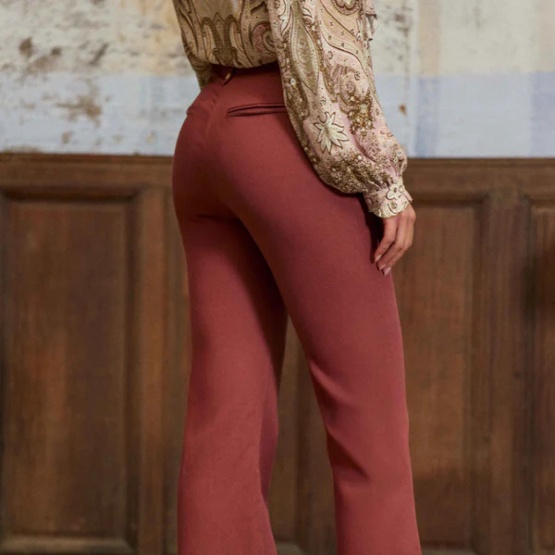 1LP0327-023 [LA PETITE ETOILE] Pantalon Phina Terracotta #PHINA-P102611U0A/48-TERRACOTTA (EU)