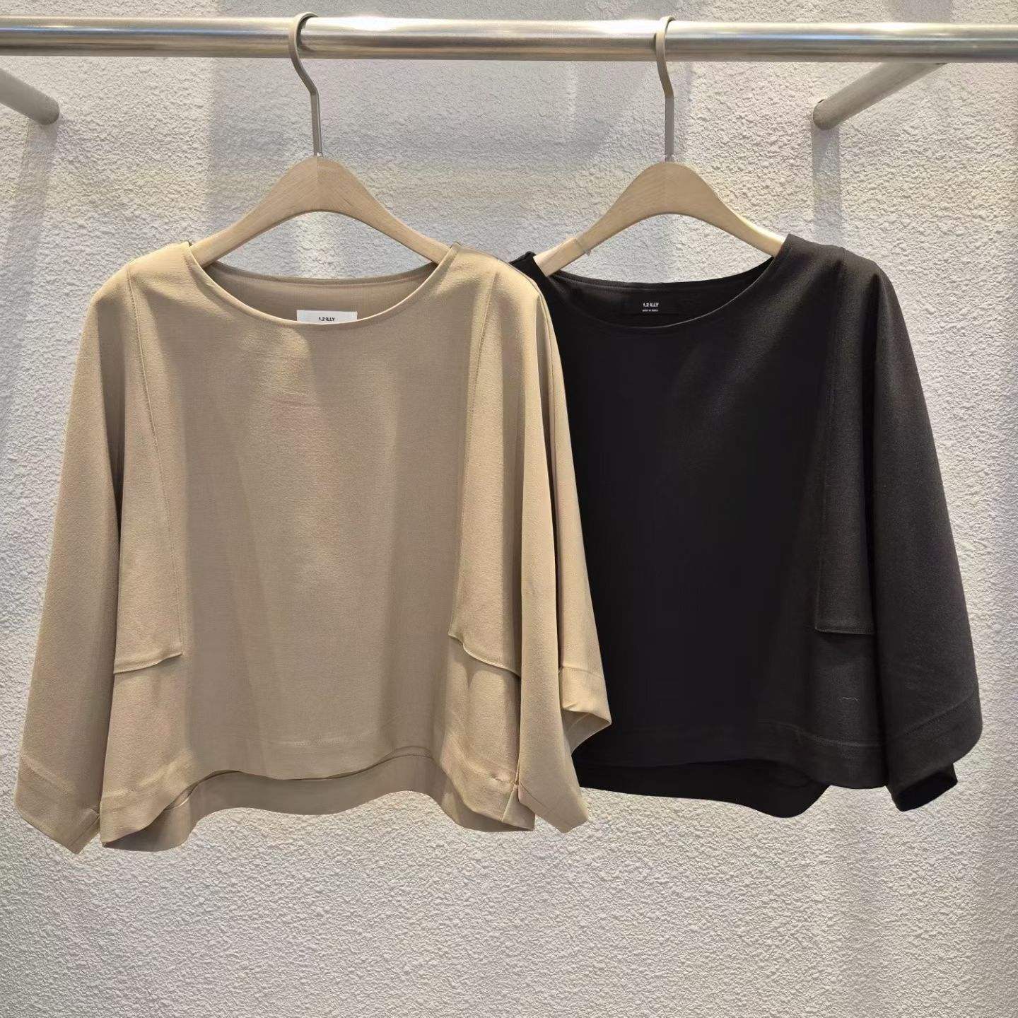 1L6032 拼布寬鬆上衣