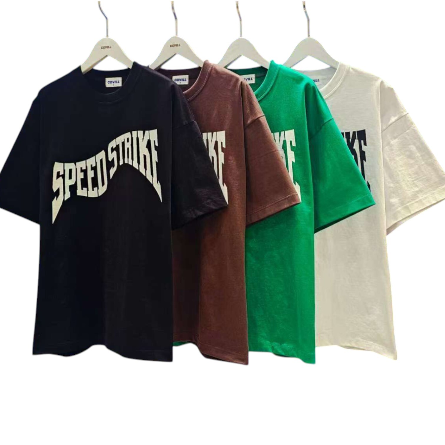 《K》SPEED波浪字重磅短T