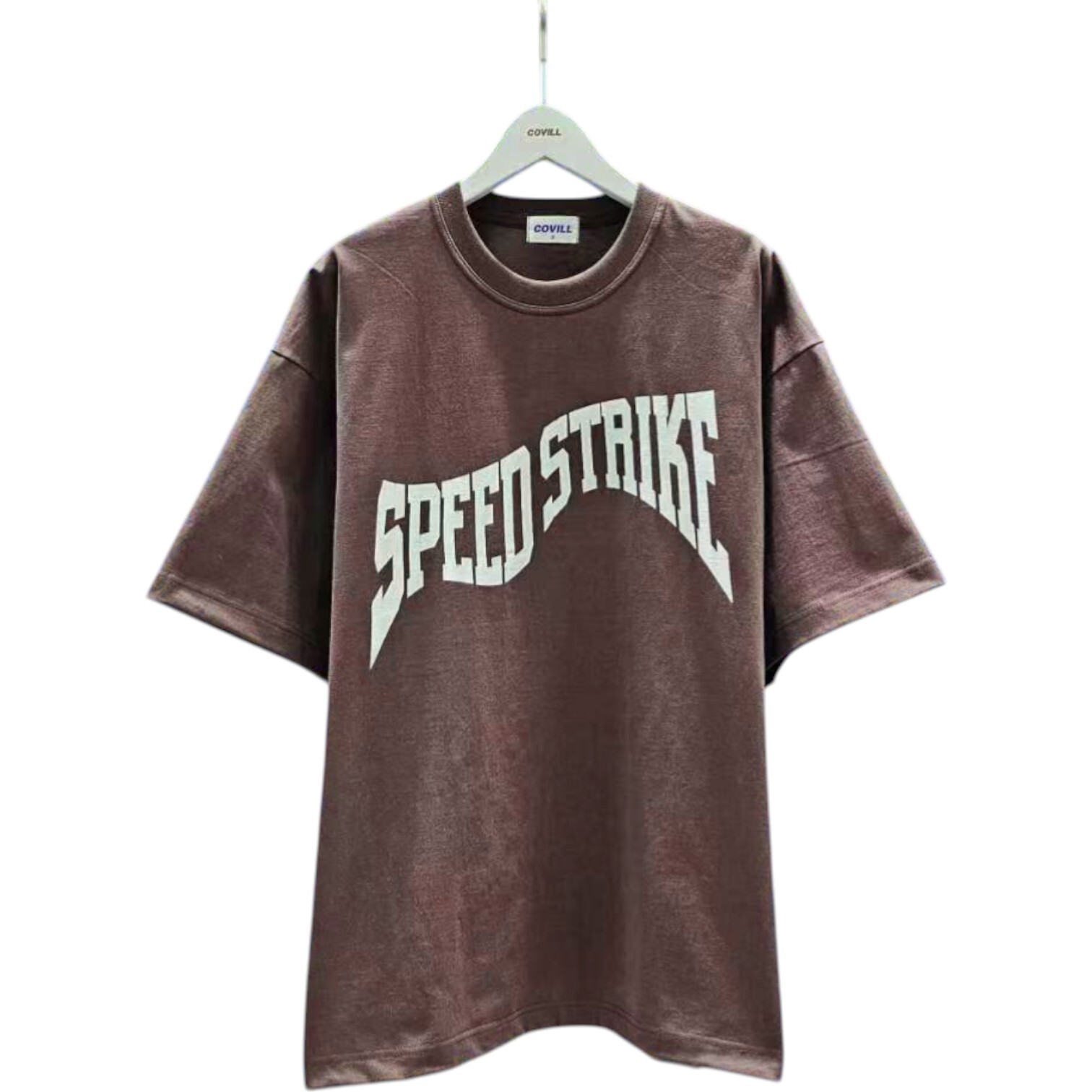 《K》SPEED波浪字重磅短T