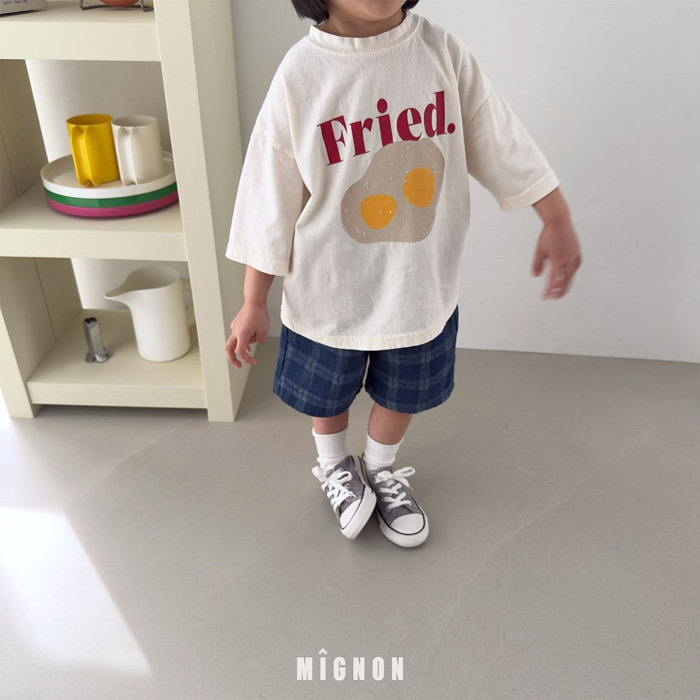 正韓夏mignon 兩色荷包蛋上衣